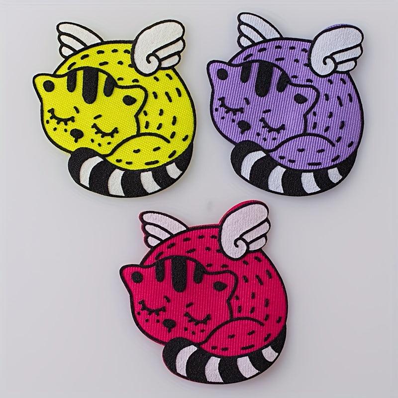 3pcs DIY 3D Animal Cloth Stickers for Kids Costume Decoration
