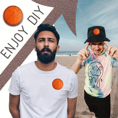 Leatherette Rectangular Patch for Hat T-Shirts DIY - Men
