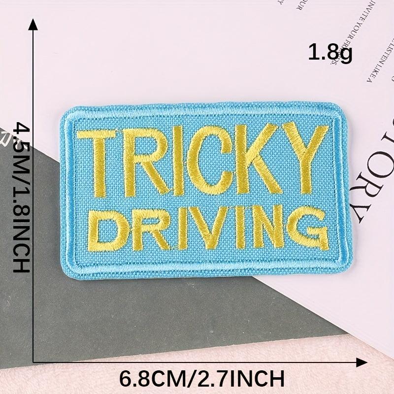 5pcs Embroidered Letter Square Mixed Patches Iron on Cloth Stickers For Girls