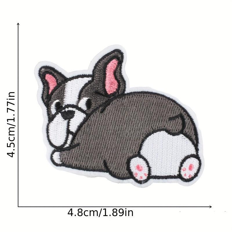 11pcs Corgi Iron On Patches Sew On Embroidered Applique Repair Patch DIY Crafts