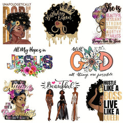 8pcs Heat Transfer Jesus Ironing Patches For Men