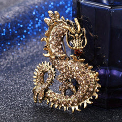 Gothic Ice Dragon Brooch Hip Hop Rapper Jewelry Accessory