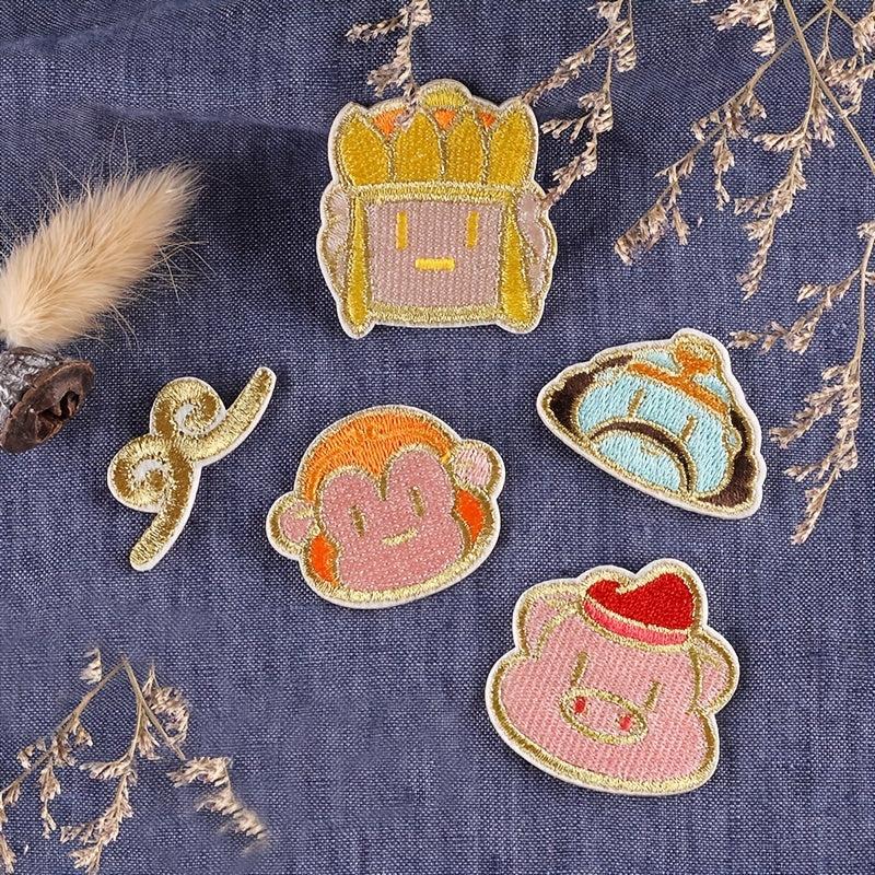 5pcs Animal Characters Embroidery Patches DIY Clothes Accessories