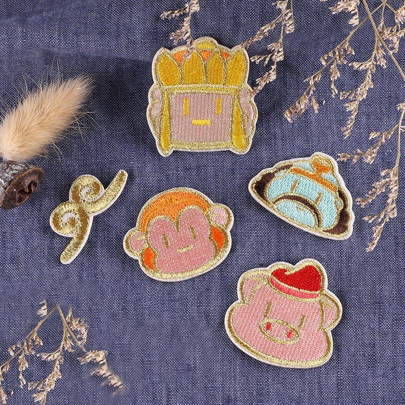 5pcs Animal Characters Embroidery Patches DIY Clothes Accessories