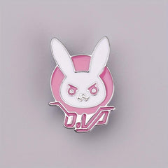 Men's Pink Bunny Brooch, Cartoon Character Backpack Accessory