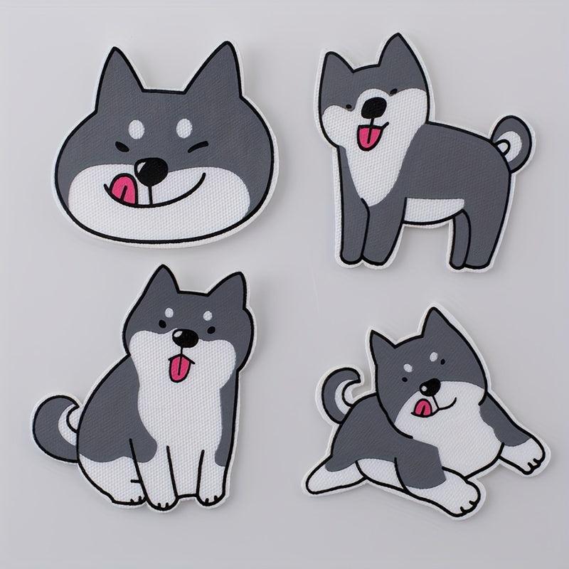 4pcs DIY 3D Printed Cat Stickers Children's Clothing Decoration