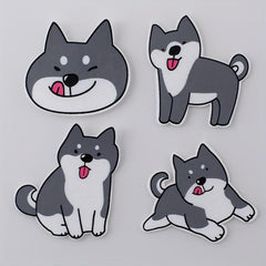 4pcs DIY 3D Printed Cat Stickers Children's Clothing Decoration