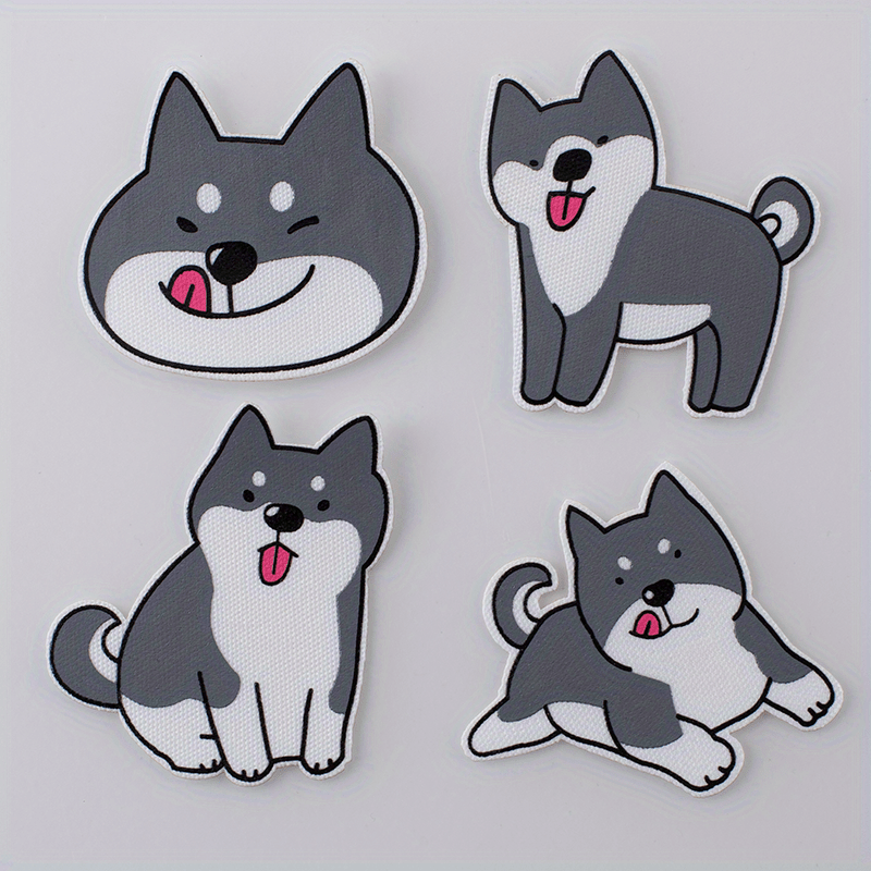 4pcs DIY 3D Printed Cat Stickers Children's Clothing Decoration
