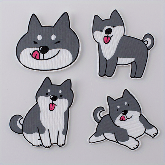 4pcs DIY 3D Printed Cat Stickers Children's Clothing Decoration