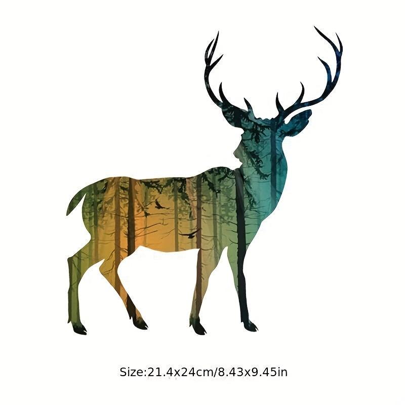 Animal Hot Sticker Patch DIY Vinyl Abstract Goat Pattern Patch