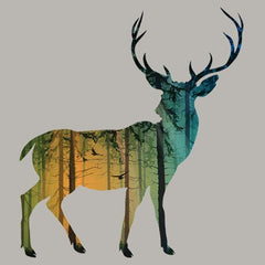 Animal Hot Sticker Patch DIY Vinyl Abstract Goat Pattern Patch