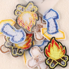 9pcs Teen Embroidery DIY Patch Decorative Accessories for Clothes Backpack