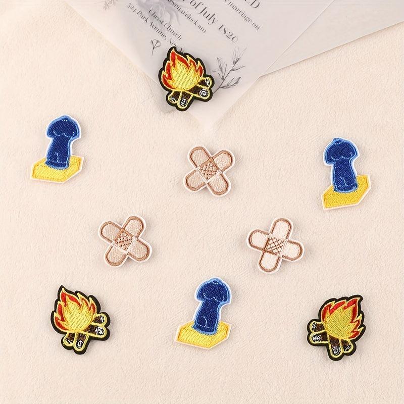 9pcs Teen Embroidery DIY Patch Decorative Accessories for Clothes Backpack