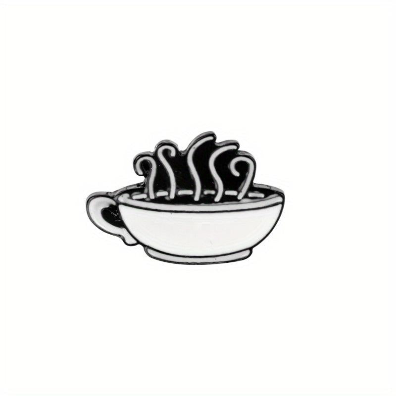 Lobster Coffee Turkey Pattern Brooch Badge for Men