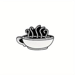 Lobster Coffee Turkey Pattern Brooch Badge for Men
