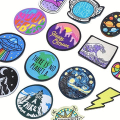 15pcs Assorted Embroidered Iron Patches Applique Clothes Dress Plant