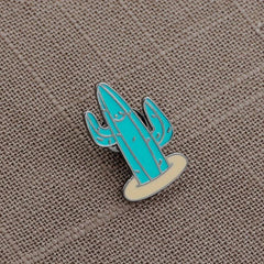 Cactus Car Forest Brooch Set Clothing Accessories Men