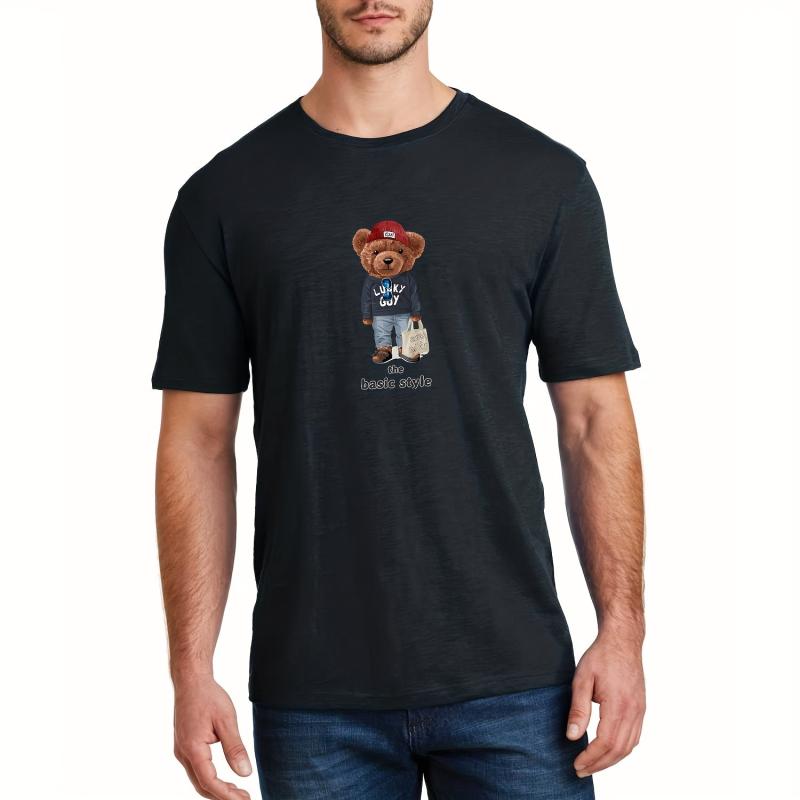 4pcs Bear Iron Stickers For Men T Shirt Jeans Backpack Hat