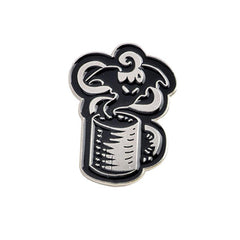 Ghost Devil Cup Brooch Punk Coffee Cup Cartoon Brooch Pin