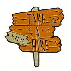 Outdoor Travel Alloy Brooch Road Signs Mountains Rivers Lakes Pin