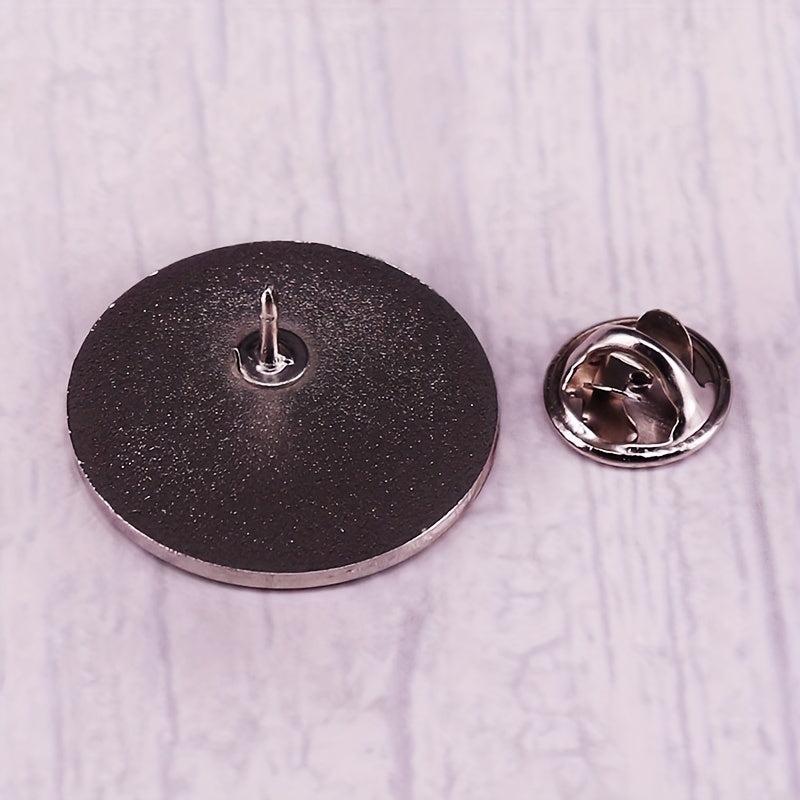 Bright Side Metal Badge Letter Pattern Pin Brooch