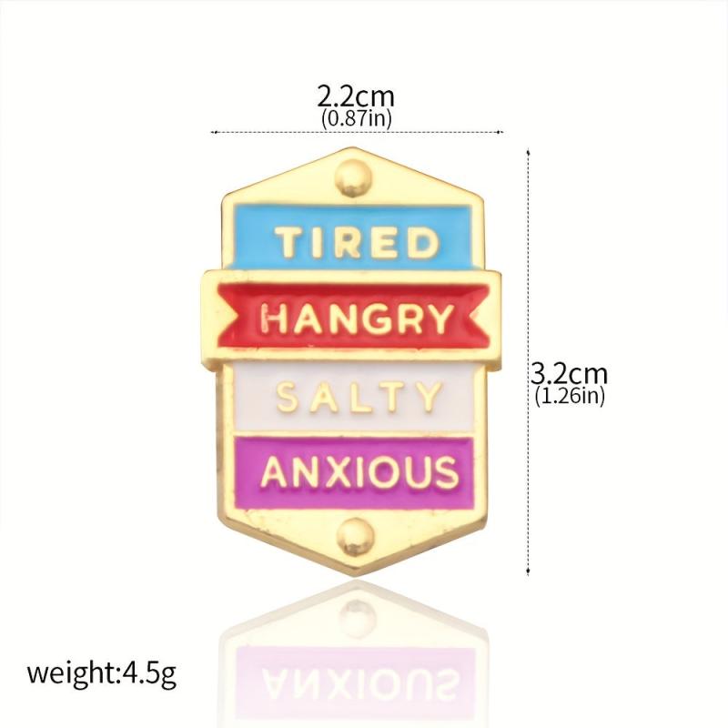 Metal Badge Social Expression Brooch Pin for Men