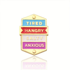 Metal Badge Social Expression Brooch Pin for Men