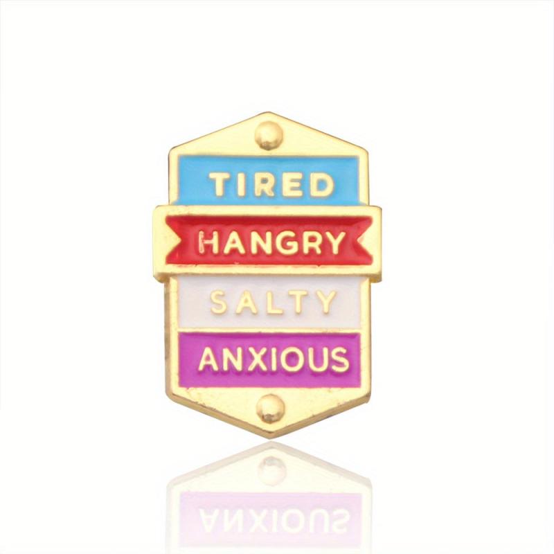 Metal Badge Social Expression Brooch Pin for Men