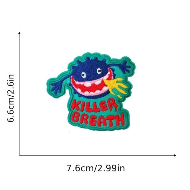 10pcs Colorful Little Monster Embroidery Patches