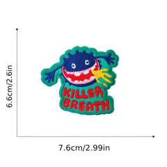10pcs Colorful Little Monster Embroidery Patches