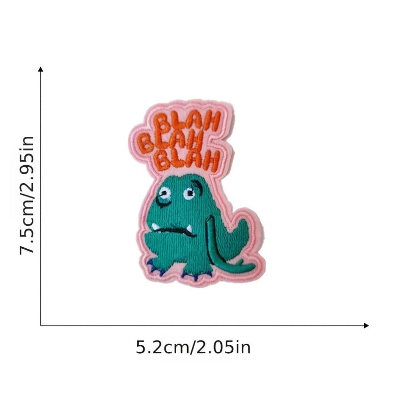 10pcs Colorful Little Monster Embroidery Patches