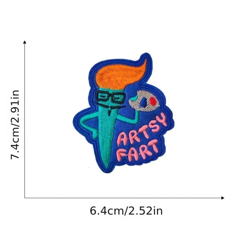 10pcs Colorful Little Monster Embroidery Patches