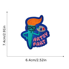 10pcs Colorful Little Monster Embroidery Patches