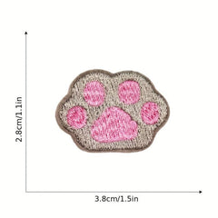 10pcs Men's Sole Embroidered Patches Sew On Applique Repair Patch Decorations