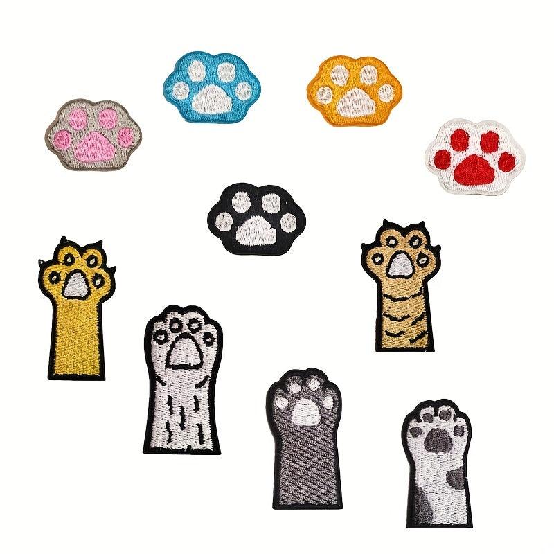 10pcs Men's Sole Embroidered Patches Sew On Applique Repair Patch Decorations