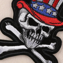 Boys Skull Embroidery DIY Patch Decorative Accessories for Clothes Backpack Hat