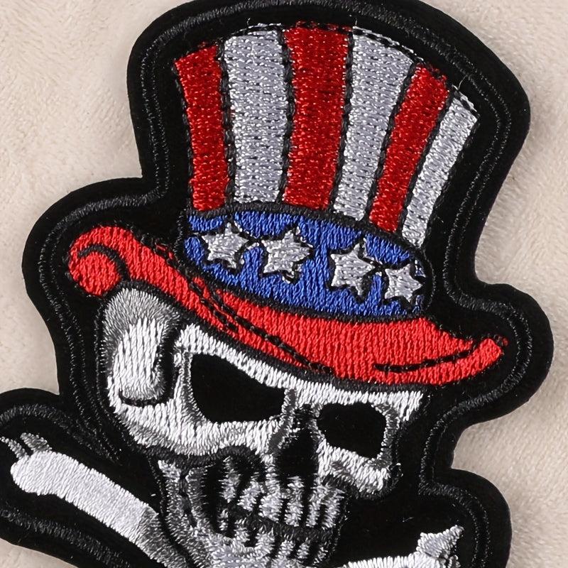 Boys Skull Embroidery DIY Patch Decorative Accessories for Clothes Backpack Hat