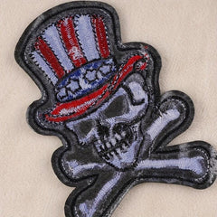 Boys Skull Embroidery DIY Patch Decorative Accessories for Clothes Backpack Hat