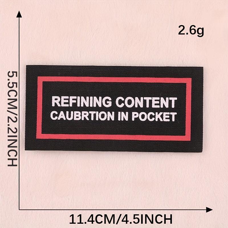 2 Woven Fabric Printing Letter Embroidery Patches For Girls Clothing DIY