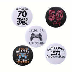 18th Birthday Enamel Pins Custom Brooches Lapel Badges