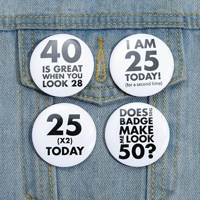 18th Birthday Enamel Pins Custom Brooches Lapel Badges