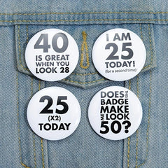 18th Birthday Enamel Pins Custom Brooches Lapel Badges