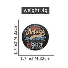 18th Birthday Enamel Pins Custom Brooches Lapel Badges