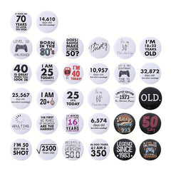 18th Birthday Enamel Pins Custom Brooches Lapel Badges