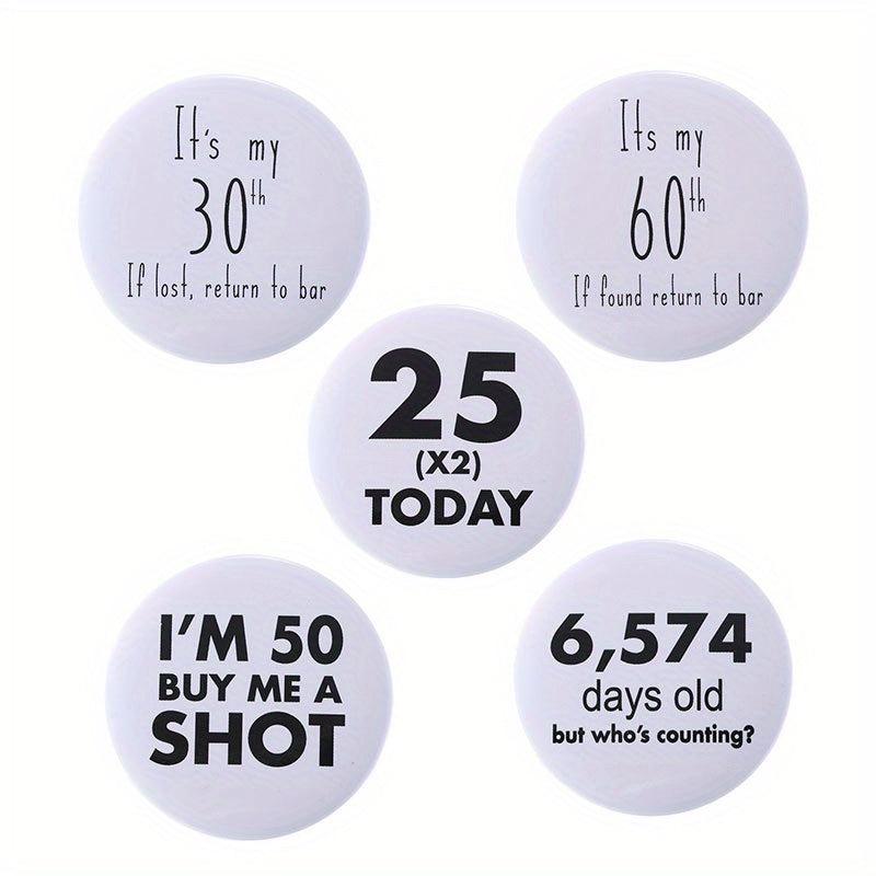 18th Birthday Enamel Pins Custom Brooches Lapel Badges