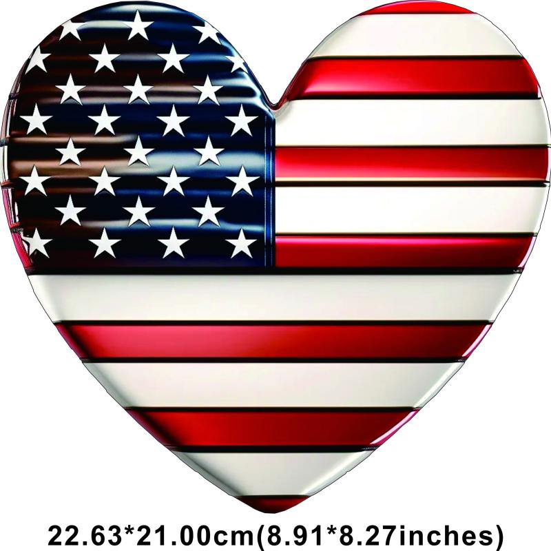 American Flag Patches Iron On Decals DIY Patriotic Decorations