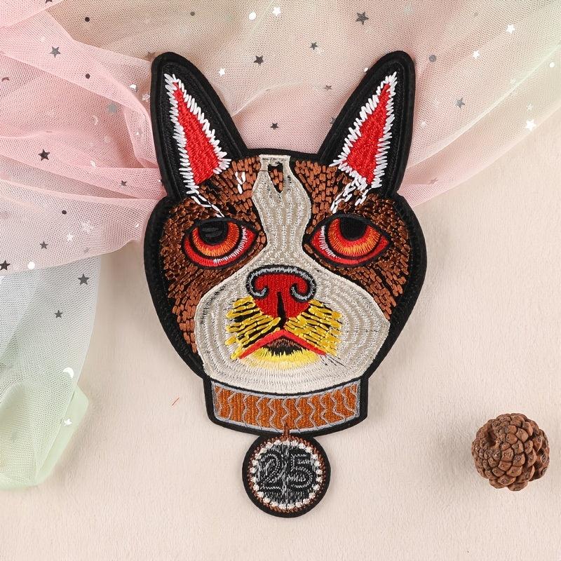 Cartoon Puppy Embroidery Patch for DIY Clothes