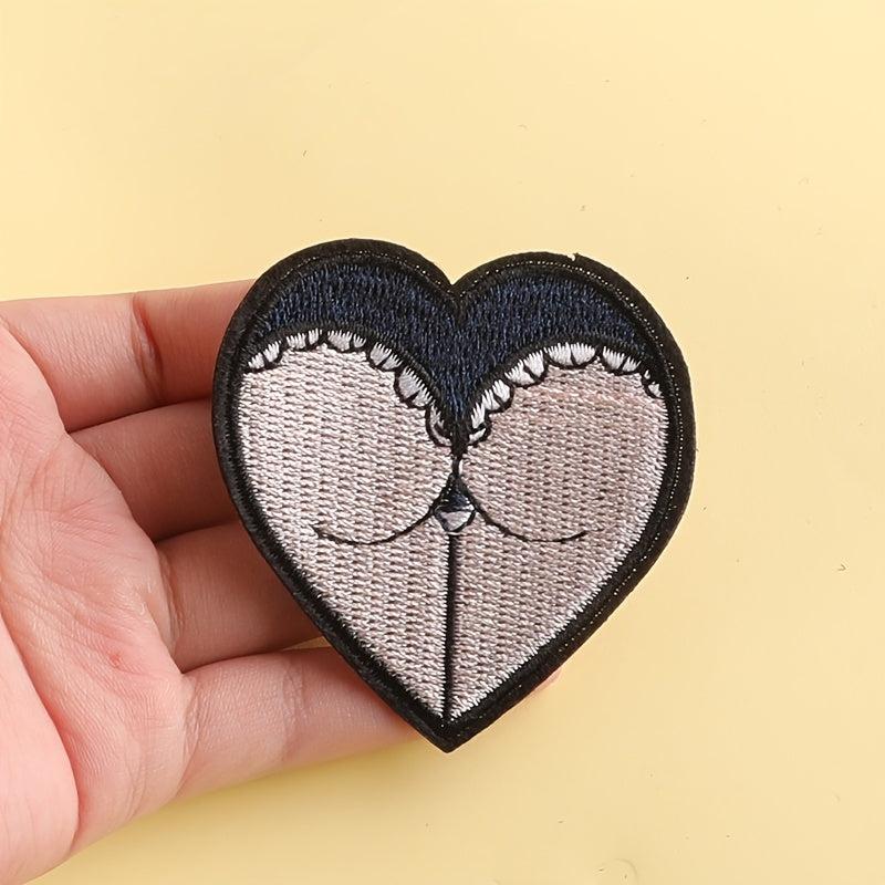 6pcs Hat Crutches Embroidery Patches DIY Clothes Accessories