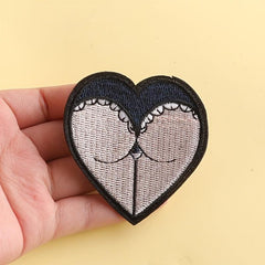 6pcs Hat Crutches Embroidery Patches DIY Clothes Accessories