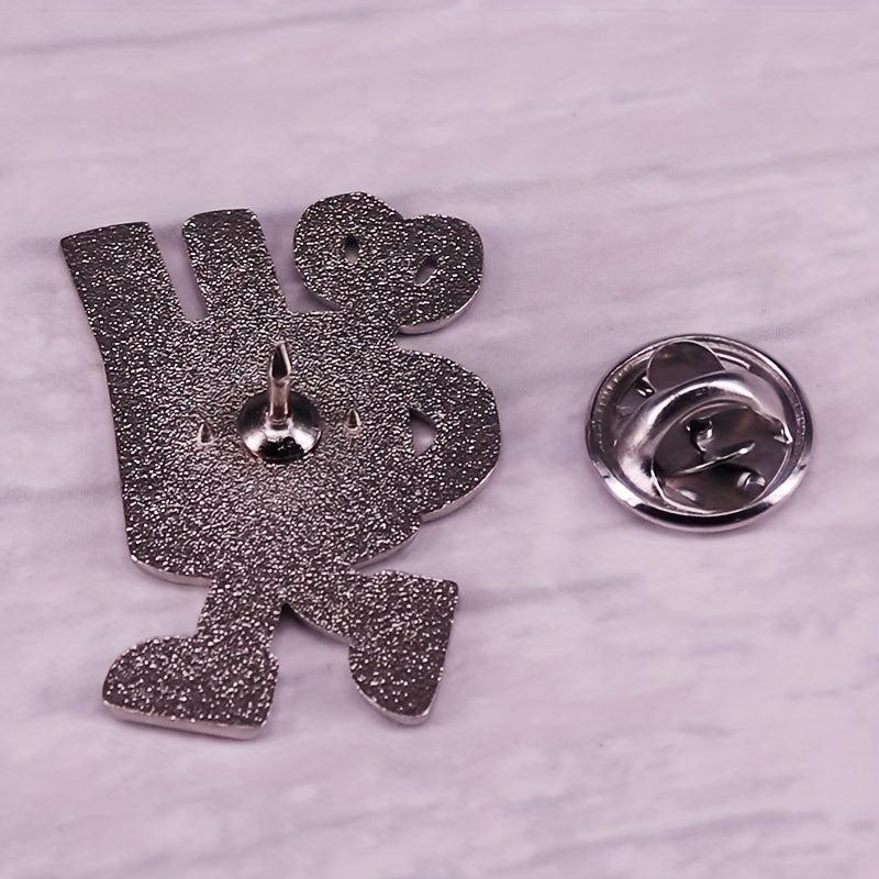 Cartoon Pen Holder Brooch Stationery Storage Box